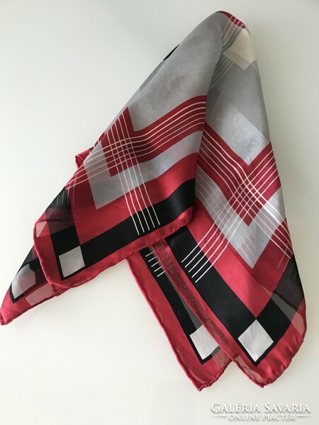 Silk scarf with an abstract pattern, 54 x 53 cm