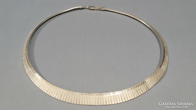 Silver necklace, neck blue 25.27g