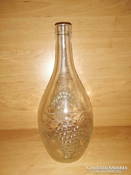 Szőlőfürt dombor mintás palack 26 cm (20/d)