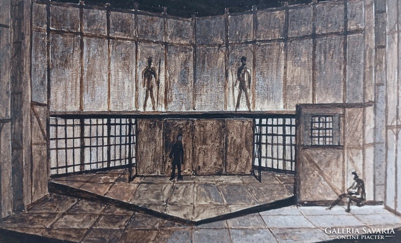 Clarence Prison - set design, theater - Shakespeare: iii. Richard?