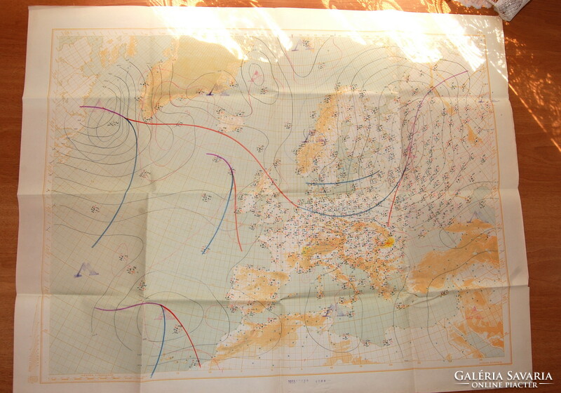 Weather Map of Europe (1955)