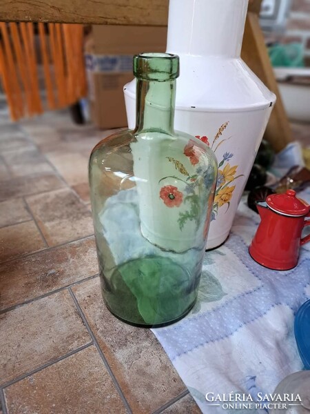 Debizson  demizson üveg hagyaték  falusi nosztalgia Gyűjtői szépség