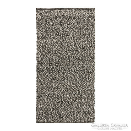 Szövött vastag rusztikus gyapjú szőnyeg (75x156 cm)