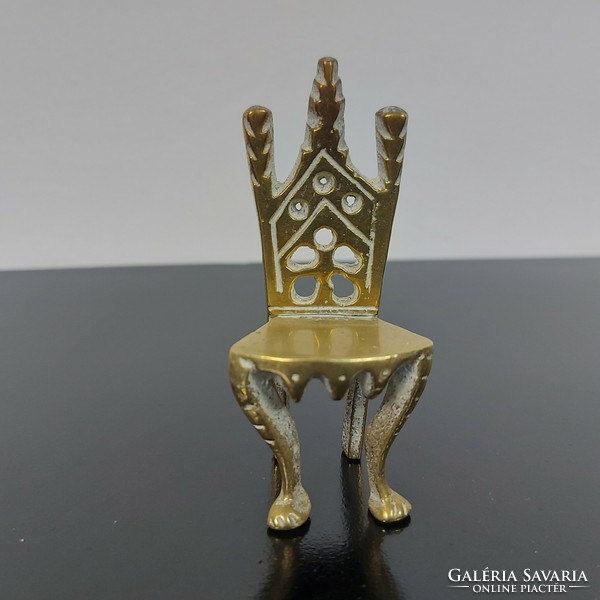 Brass throne, chair