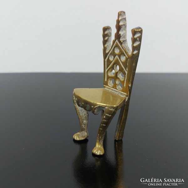 Brass throne, chair