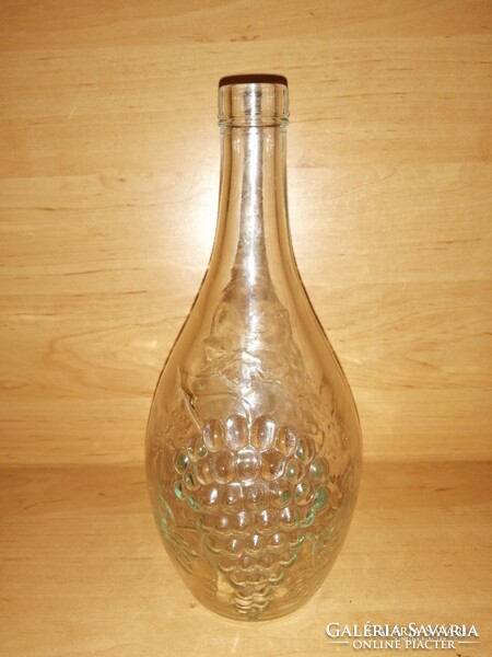 Szőlőfürt dombor mintás palack 26 cm (20/d)