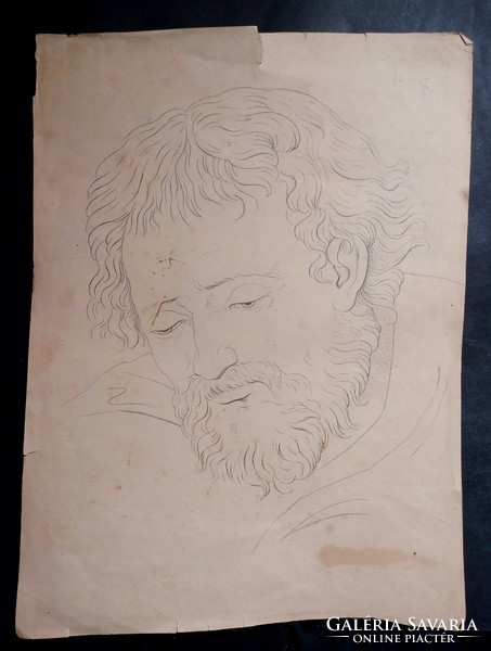 Male portrait - graphite (38x28 cm)