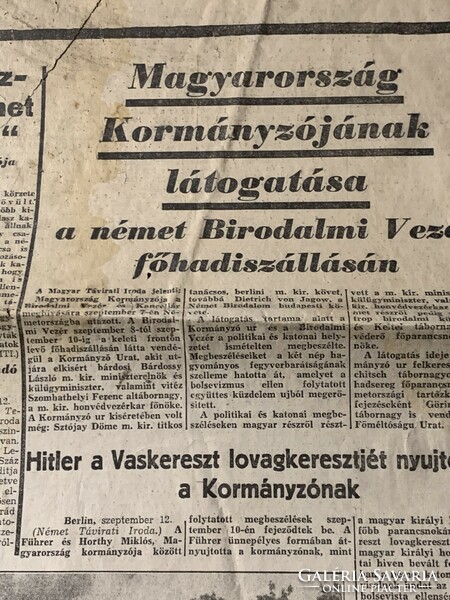 Horthy látogatása a Birodalmi vezér főhadiszállásán  1941