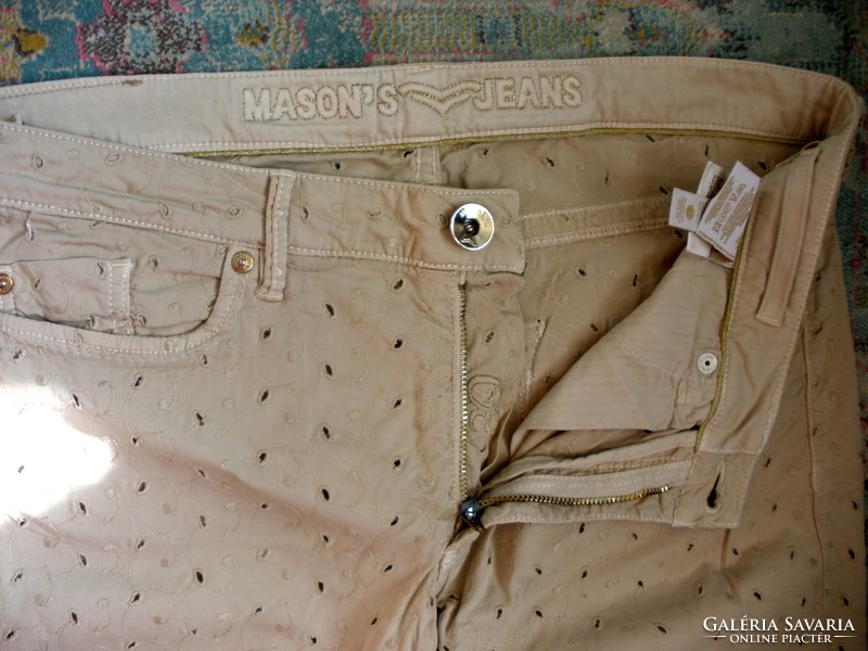 Masons Jeans bézs nadrág