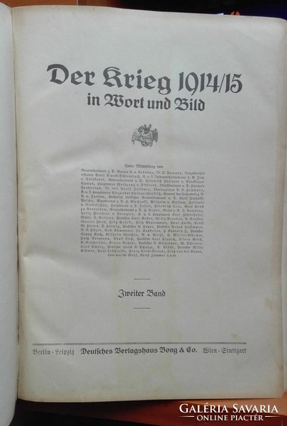 Antik könyv az első világháború alatt.