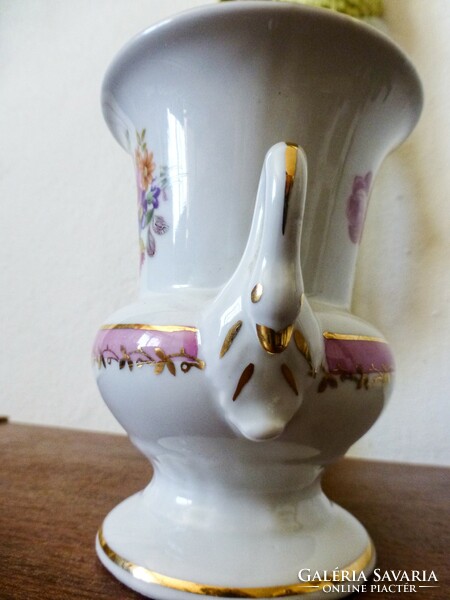 Kpm swan goblet vase