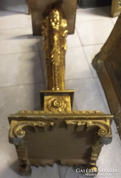 Antique gilded empire pedestal statue support column 107 cm