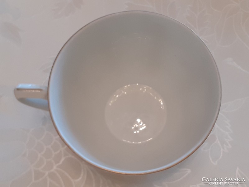 Régi porcelán csésze Victoria rózsa mintás kávés bögre