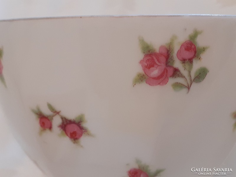 Old porcelain cup victoria rose patterned coffee mug