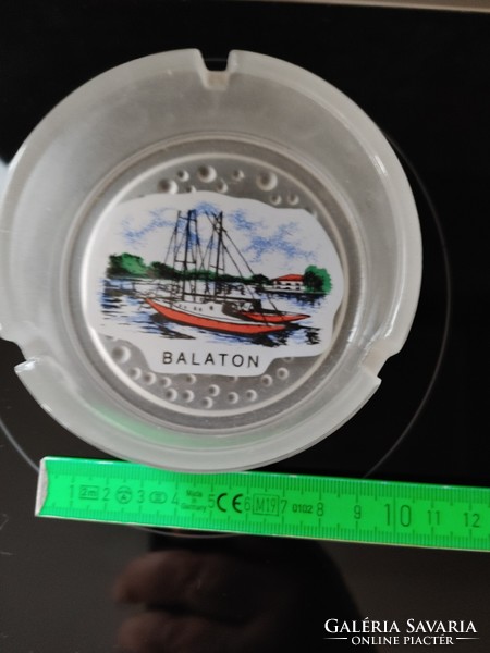 Balaton sailing glass ashtray