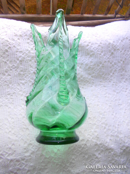 Handcrafted glass vase - kept in a beautiful display case