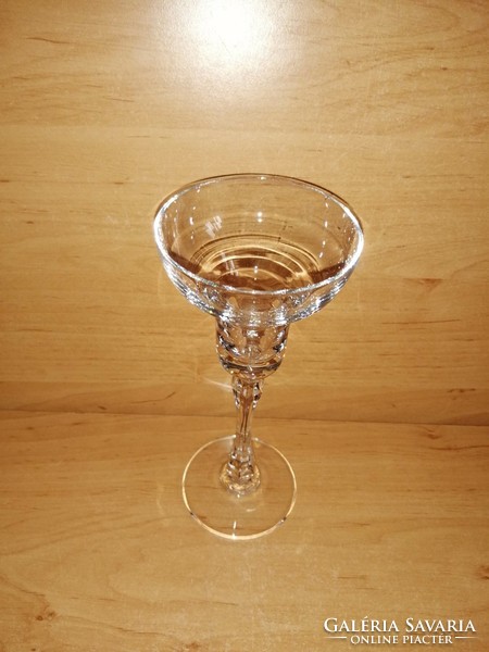 Glass candle holder 18.5 cm high (14/d)