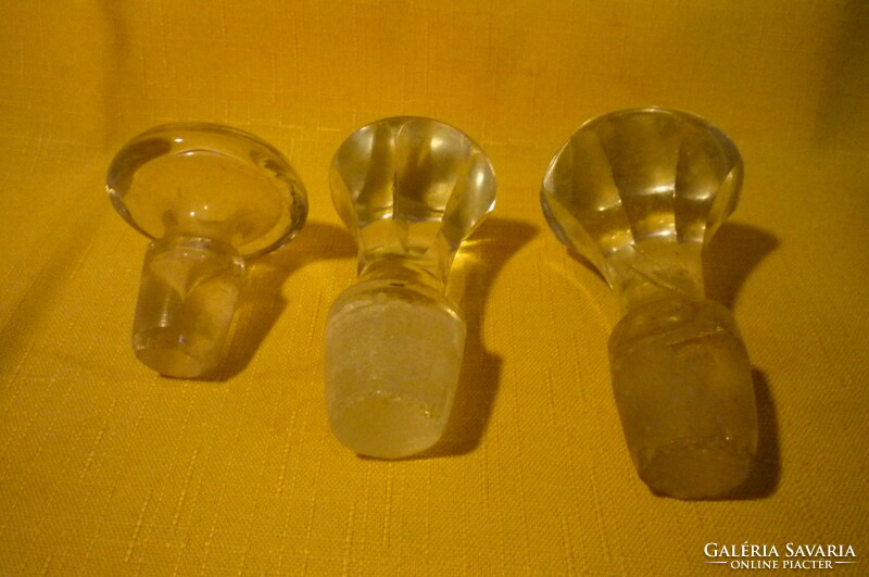 15 pcs. Antique glass stopper, crystal stopper.