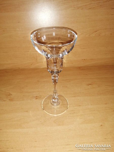 Glass candle holder 18.5 cm high (14/d)