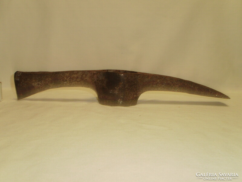 Old, wrought iron pickaxe, pickaxe head