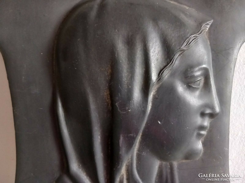 Art Nouveau metal relief picture negotiable!