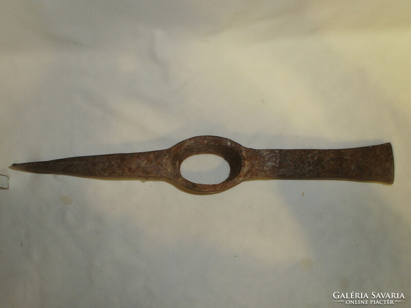 Old, wrought iron pickaxe, pickaxe head