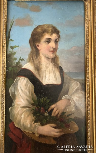Biedermeier female portrait