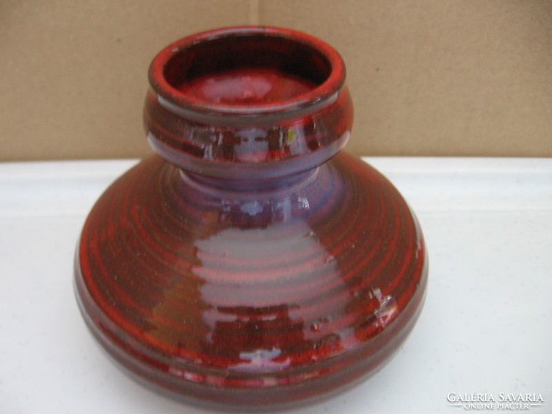 Marked studio ceramic vase