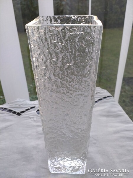 Finn Iittala jégüveg váza