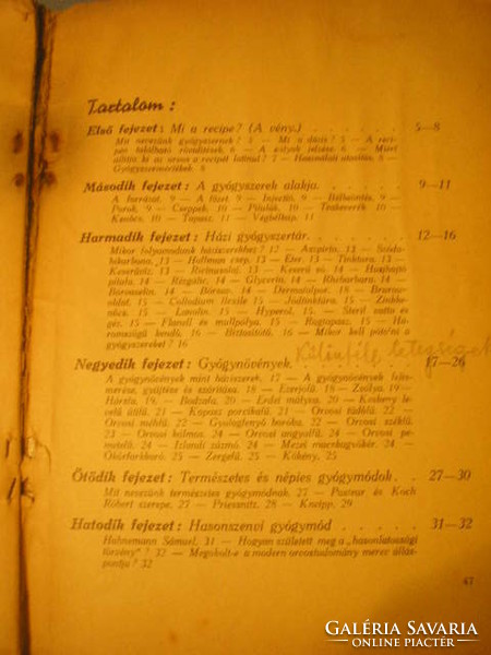 M 14 Régi gyógyszerek és gyógymódok füzet házi patika receptekkel ritkaság másolata boldog élet 1942