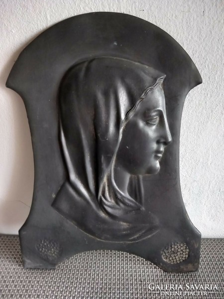 Art Nouveau metal relief picture negotiable!