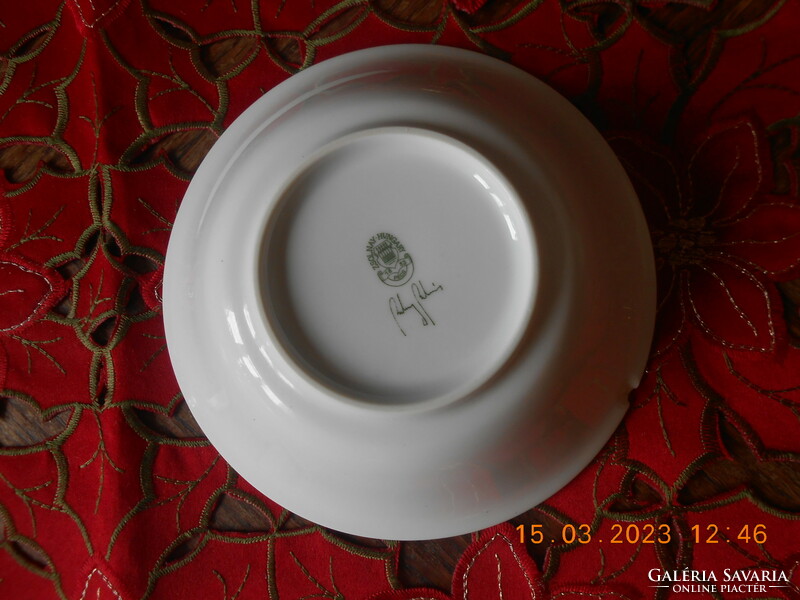 Zsolnay frog children's muesli plate