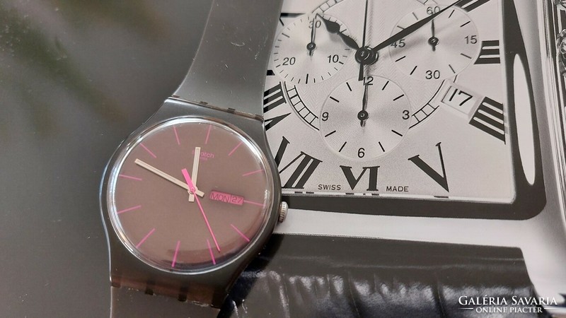 (K) Swatch Unisex quartz karóra