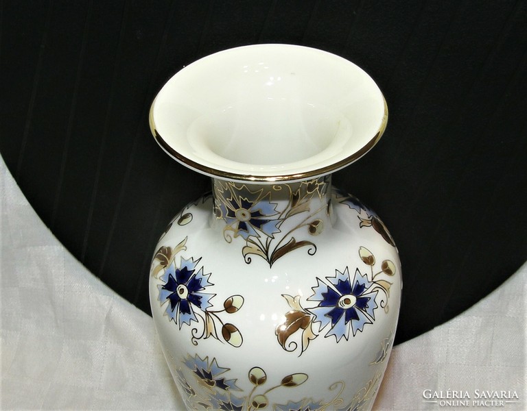 Zsolnay búzavirág muntás váza - 27 cm
