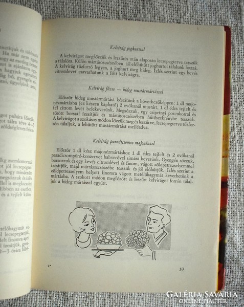 Szöldségfélék , saláták , gyümölcsfélék Túrós Emil 1967 szakács könyv