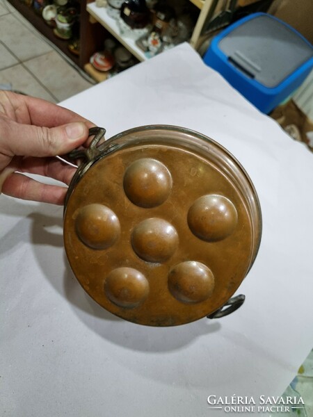 Old copper baking dish
