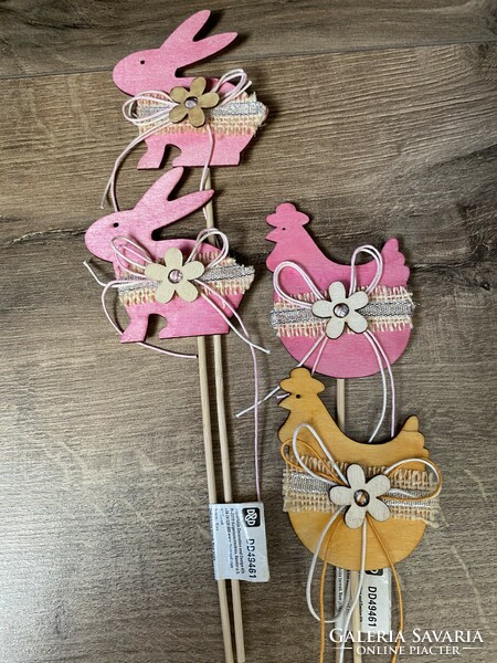 Easter and spring wooden picks and inserts