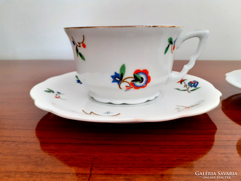 Old zsolnay porcelain tea cup 3 pcs