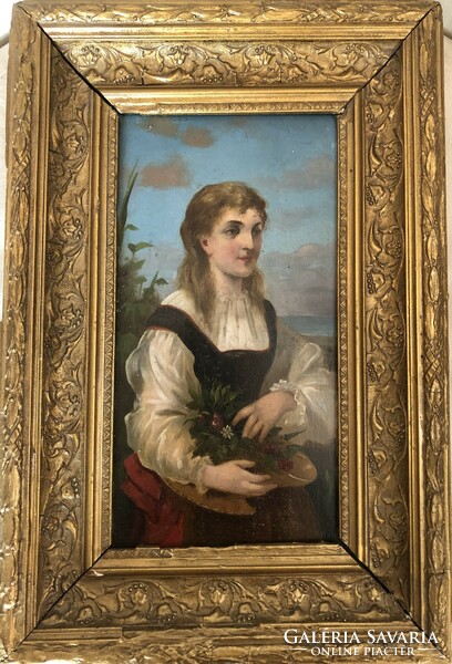 Biedermeier női portré