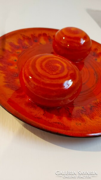 Lammel ilona ceramic retro ceramic mid-century ikebana wall decoration bowl
