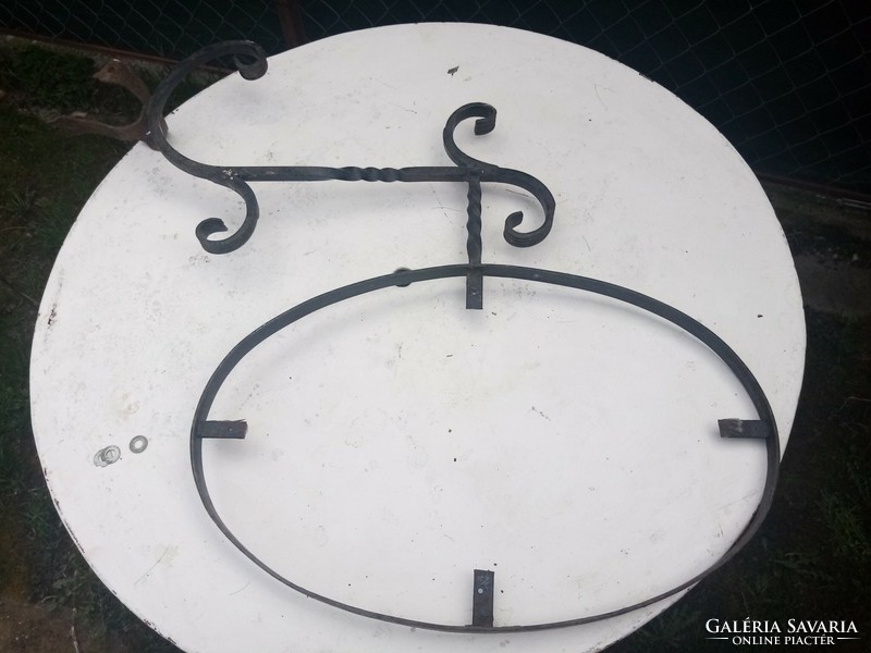 Company sign holder, wrought iron