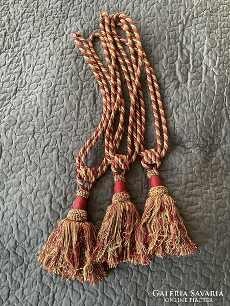 Pair of elegant two-color curtain tie tassels