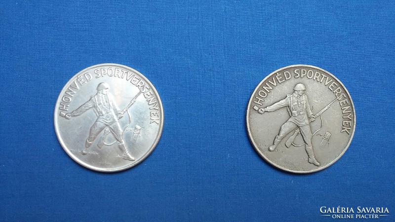 Patriotic sports competitions (Jákfalvy) metal medal, plaque