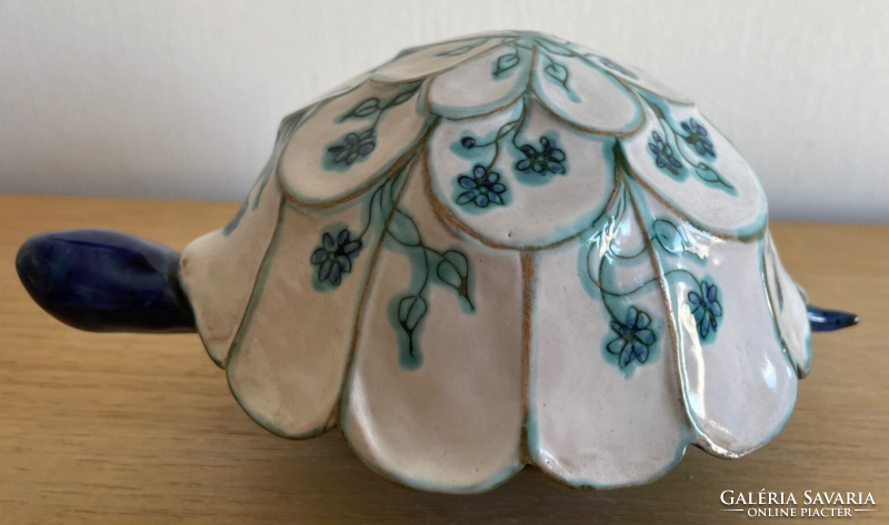 Zsuzsa Morvay - turtle (painted-glazed ceramic)