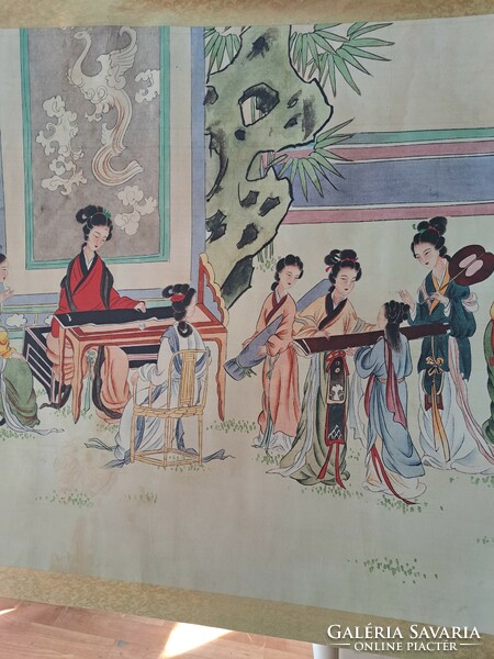 Chinese canvas picture (420x99cm)