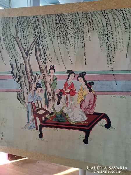 Chinese canvas picture (420x99cm)