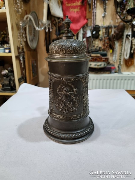 Old pewter cup