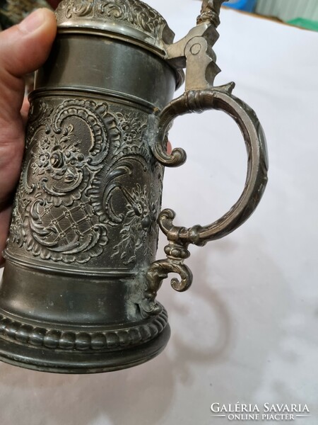 Old pewter cup