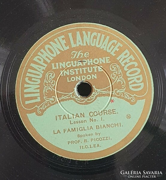Linguaphone nyelvoktató lemezes koffer