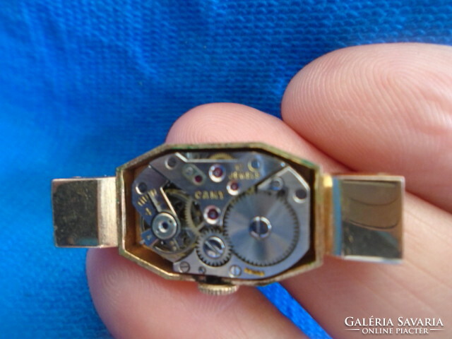 Camy double gold 17 jewels extra luxury Swiss art deco women's watch works